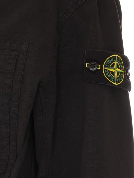 Яке Stone Island с качулка камъни черно