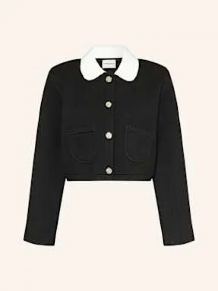 Claudie Pierlot Kardigan Z Odpinanym Kołnierzem schwarz czarny