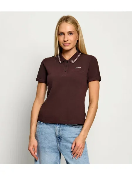 Tricou polo Guess Active maro