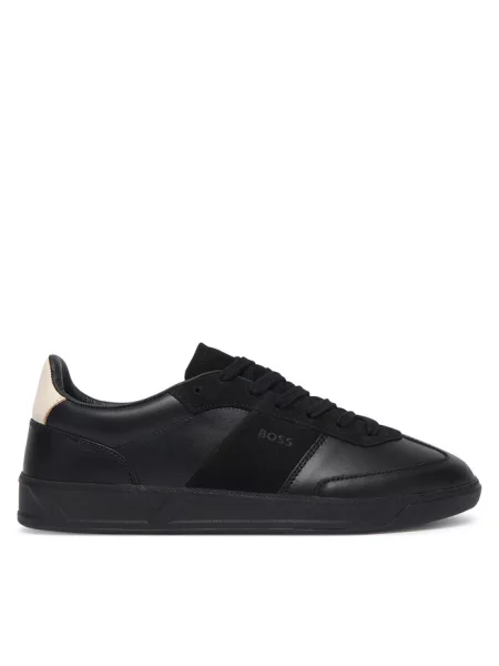 BOSS Brenta sneakersy skórzane czarne