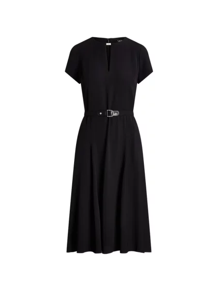Sukienka midi Lauren Ralph Lauren czarna
