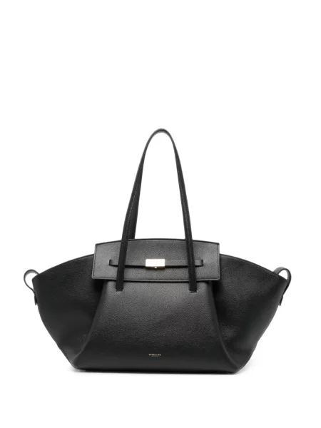 Geantă shopper Demellier din piele negru