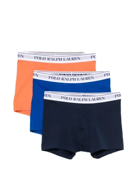 Hímzett rövid sneaker Polo Ralph Lauren narancsszínű