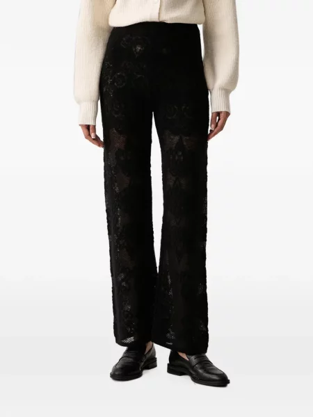 Pantaloni Twinset tricotate negru