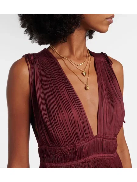 Rochie Ulla Johnson din satin bordo