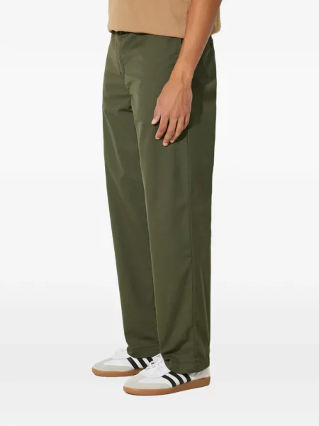 Pantaloni Carhartt Wip cu autograf verde