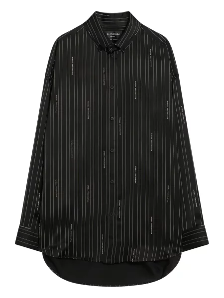 Cămașă Balenciaga cu dungi negru