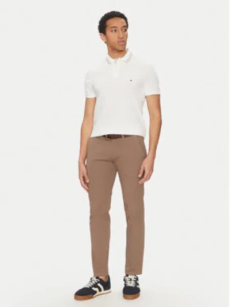 Tommy Hilfiger Polokošile Placket Interest bílá