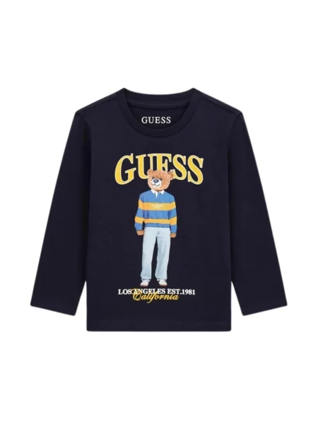 GUESS KIDS Tričko tmavě / mix barev modrá