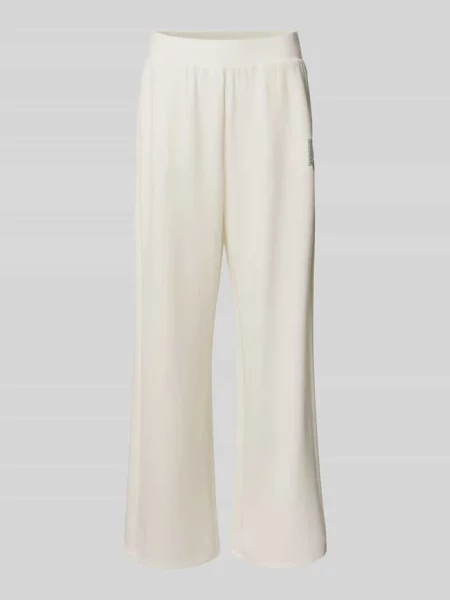 Spodnie dresowe z elastycznym ściągaczem Liu Jo Sport białe