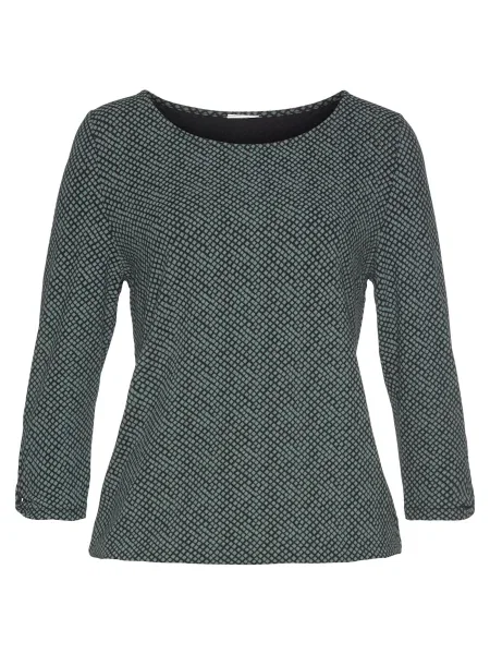LASCANA Bluză / verde negru