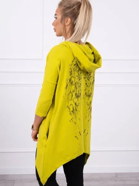 Bluza Kesi z nadrukiem żółta