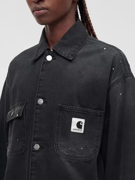 Carhartt WIP Prehodna jakna Michigan denim črn