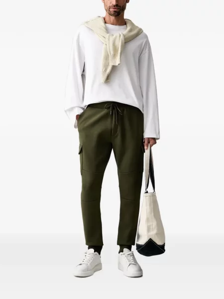 Gulerat pulover Polo Ralph Lauren cu autograf alergare verde
