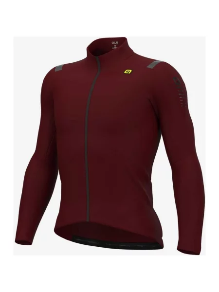 Koszulka rowerowa Alé Warm Race z długim rękawem w intensywnej czerwieni S czerwona