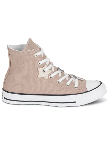 Členkové topánky Converse béžová