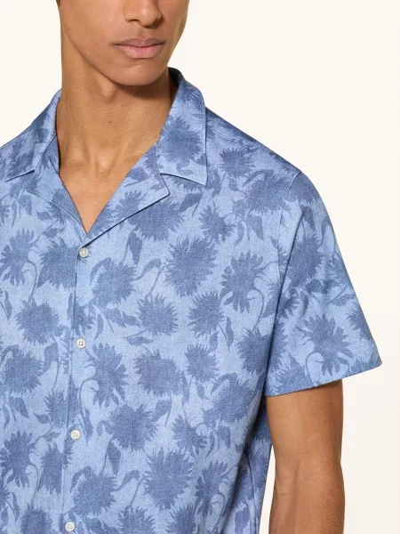 Desoto Letní Košile Lido Slim Fit Z Džerzeje / tmavě modrá