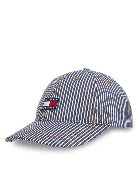 Tommy Jeans Șapcă Tjm Heritage Stripe Cap Bleumarin alb