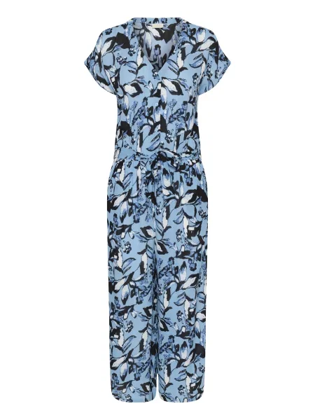 Kaffe Salopeta KAMille albastru deschis / negru alb