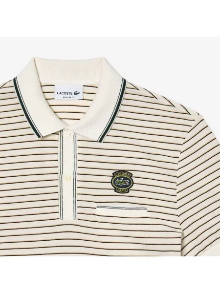 Поло Lacoste белое