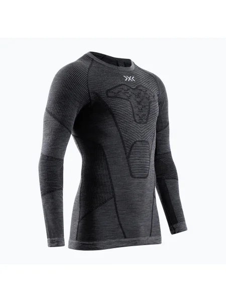Olcsóbban. Férfi termoaktív hosszú ujjú X-Bionic Symbio Merino ing rhino szürke. Méret: XXL szürke