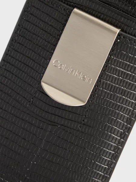 Шкіряний гаманець Calvin Klein чорний