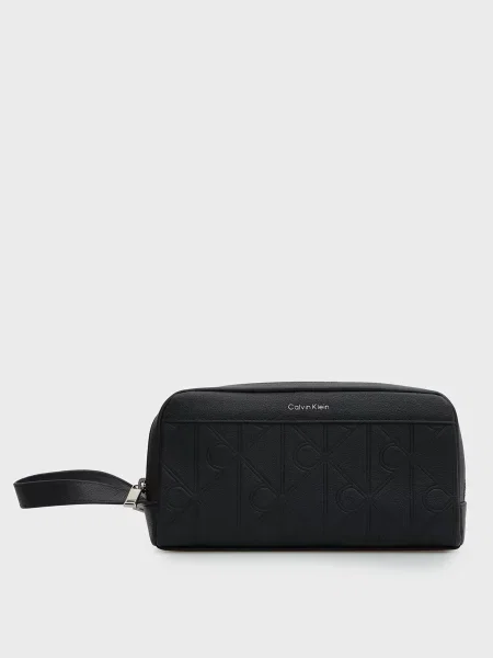 Шкіряна косметичка Calvin Klein чорна