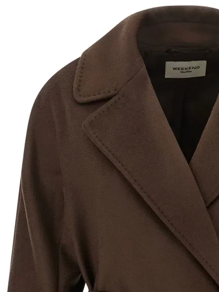 Cu centură palton Weekend Max Mara maro