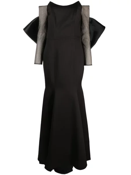 Rochie Bazza Alzouman din satin negru