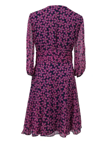 Костюм рокля Dvf Diane Von Furstenberg с принт синьо