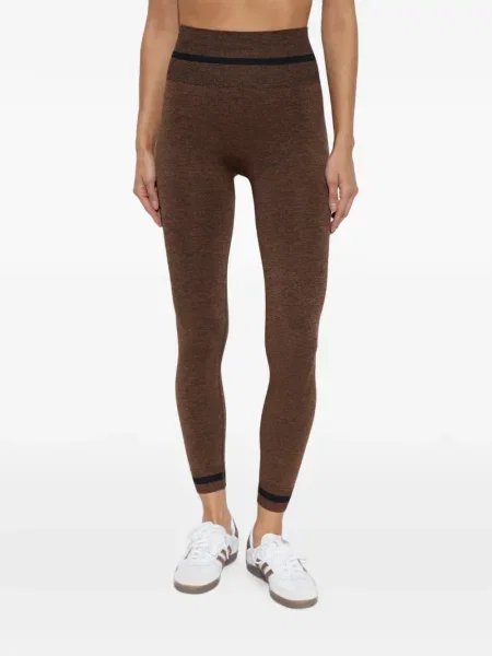Leggings The Upside cu dungi maro