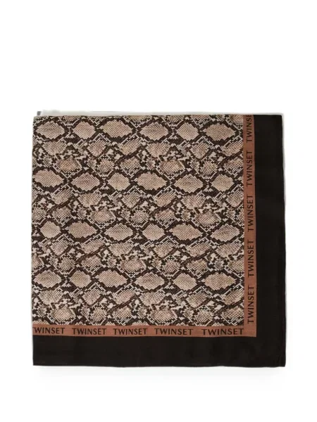 Fular Twinset cu imagine cu imprimeu animal print
