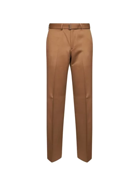 Cu centură pantaloni Lardini maro