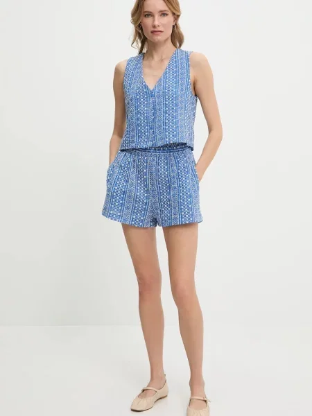 Telovnik in kratke hlače Answear Lab modra