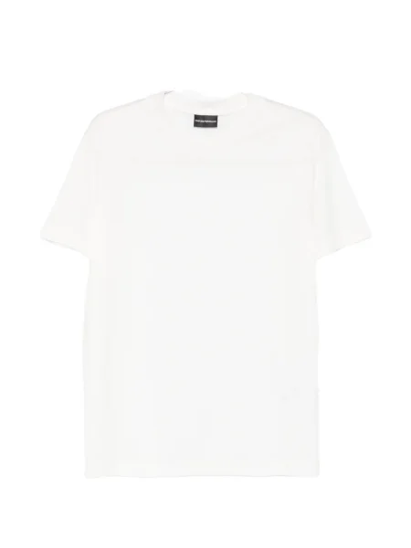 Tricou Emporio Armani cu decolteu rotund alb