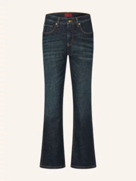 Cambio Jeansy Straight Gini blau