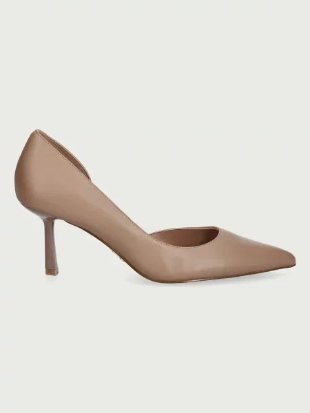 Bőr tűsarkú félcipő Steve Madden barna