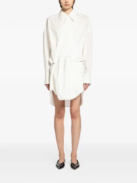 Mała mały sukienka koszulowa Petar Petrov garniturowa biała