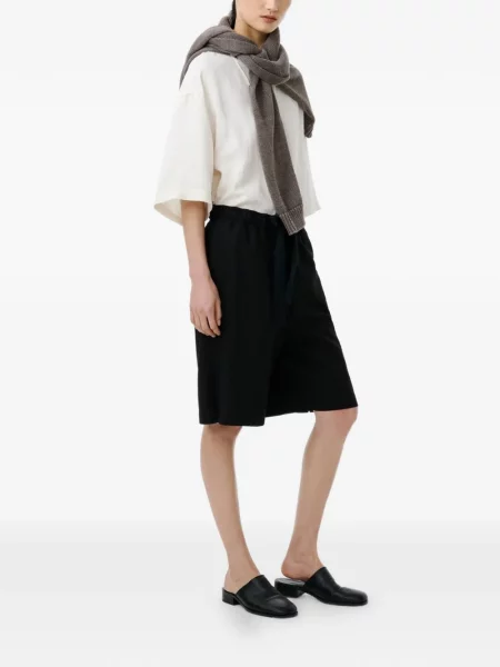 Szorty Studio Nicholson w jodełkę czarne