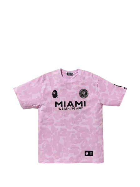 Póló A Bathing Ape® nyomtatás rózsaszín