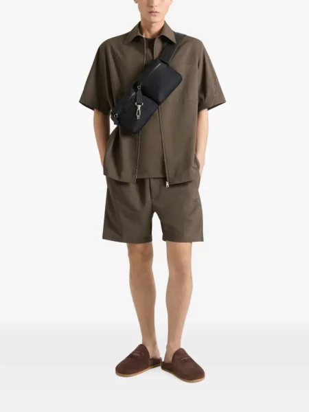 Cu centură curea Givenchy din canvas negru