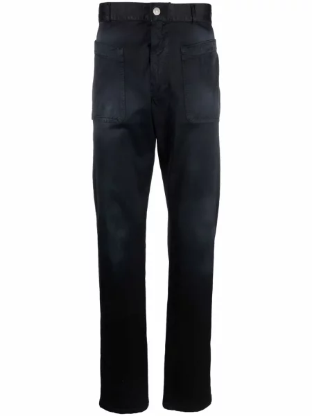 Pantaloni Diesel cu broderie albastru