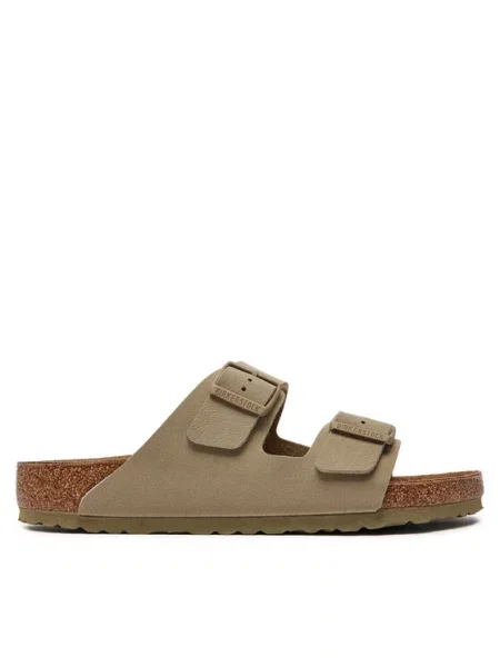 Papucsok BIRKENSTOCK Arizona Birko-Flor faded khaki. Méret: 44 EU bézs