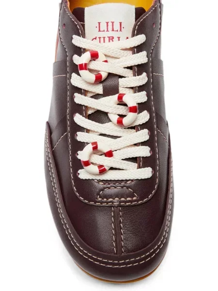 Sneakerși Lili Curia din piele roșu
