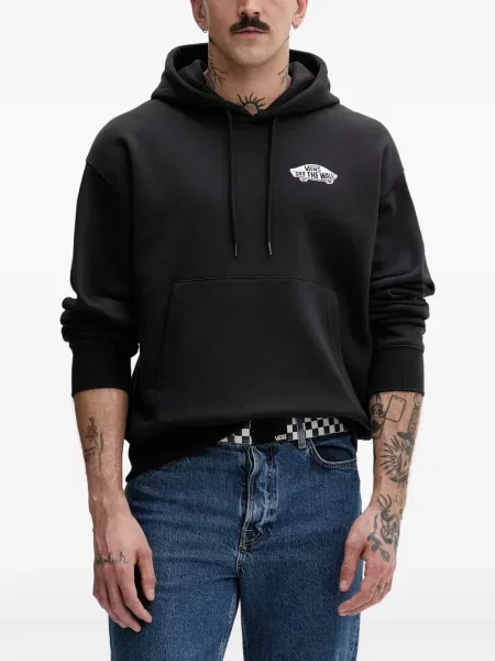 Hanorac cu glugă Vans cu imagine cu cordon negru