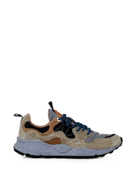 Sneakerși Flower Mountain din piele de căprioară cu model floral