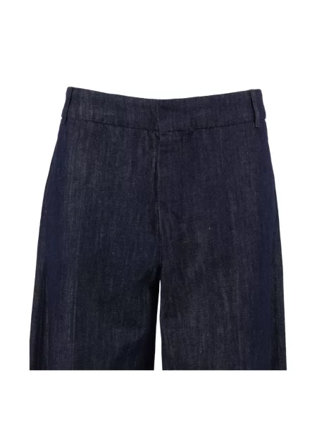 Blugi 's Max Mara cu talie înaltă albastru