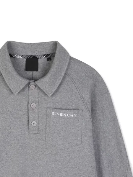 Koszulka polo dziecięca Givenchy szara