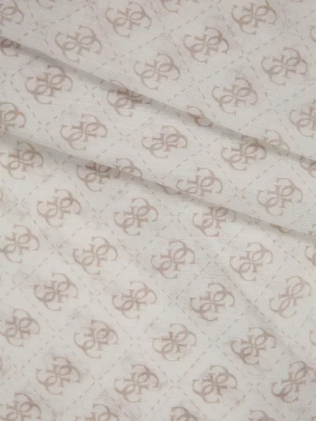 Fular Guess Bej alb