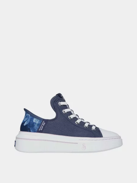 Кожаные кроссовки Skechers синие
